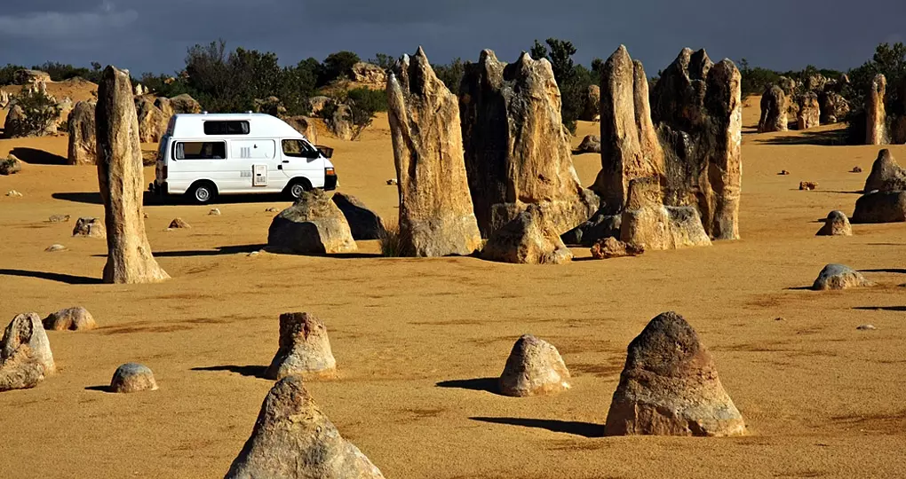 Approximately a three hour drive north of Perth