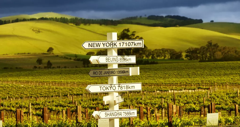 Signpost at Jacobs Creek
