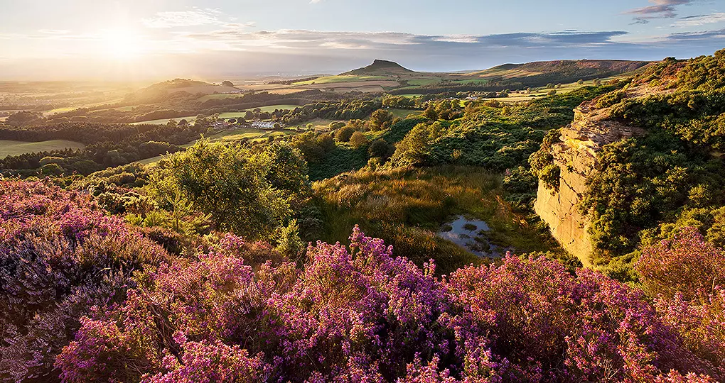 Wander off the beaten trail to hike Roseberry Topping, offering a breathtaking panoramic view Wander off the beaten trail to hike Roseberry Topping, offering a breathtaking panoramic view