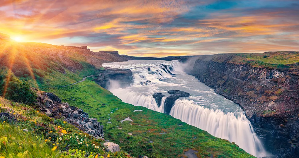 Gullfoss Waterfall, Iceland