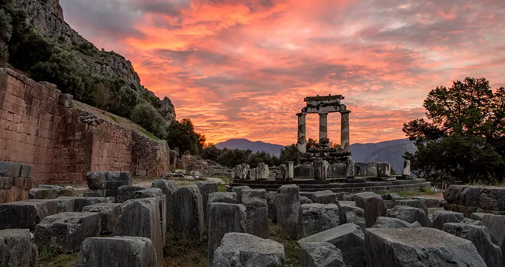 Sanctuary of Athena, Delphi, Greece Sanctuary of Athena, Delphi, Greece