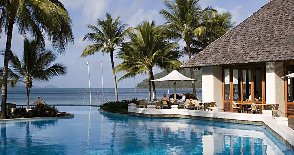 Swim-up bar in the tropical Whitsundays