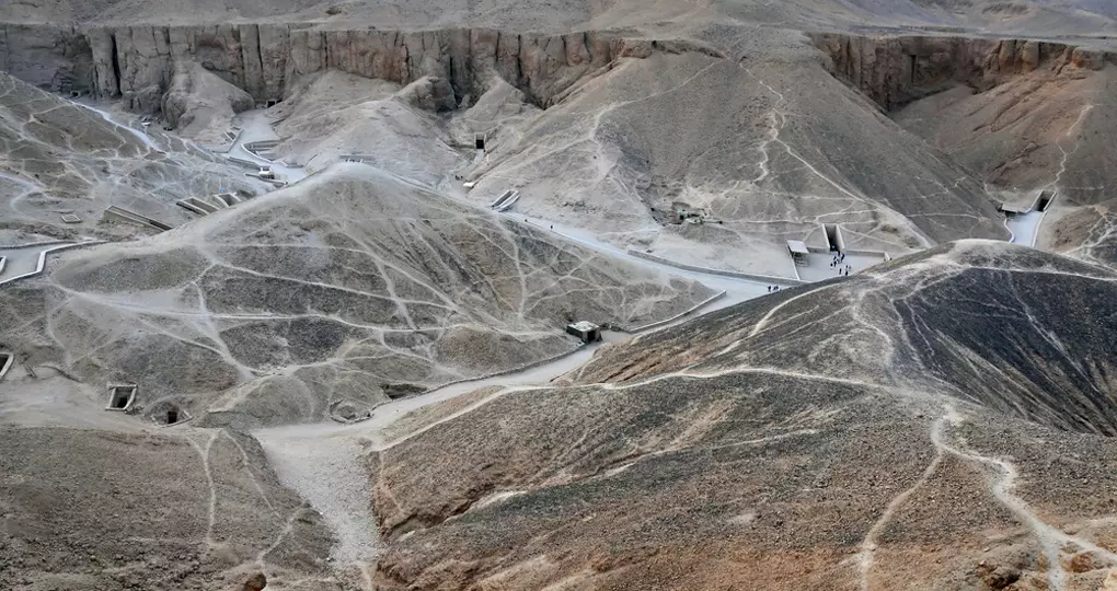 Explore tomb entrances at Thebes during your Valley of the Kings tours. Explore tomb entrances at Thebes during your Valley of the Kings tours.