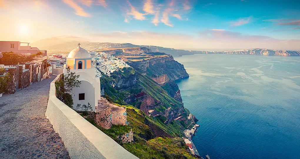 Enjoy a leisurely beach vacation on Thira, also known as Santorini Enjoy a leisurely beach vacation on Thira, also known as Santorini