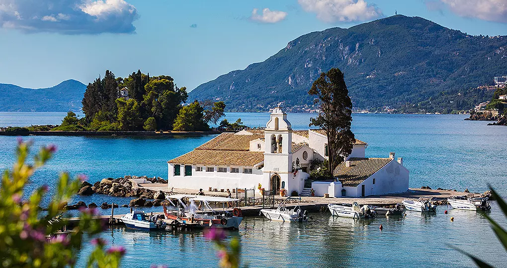 Join the ranks of James Bond when vising Vlacherna Monastery, used in For Your Eyes Only