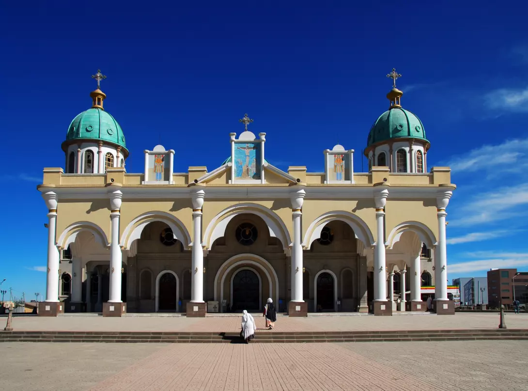 Bole Medhane Alem Cathedral in Addis Ababa Ethiopia