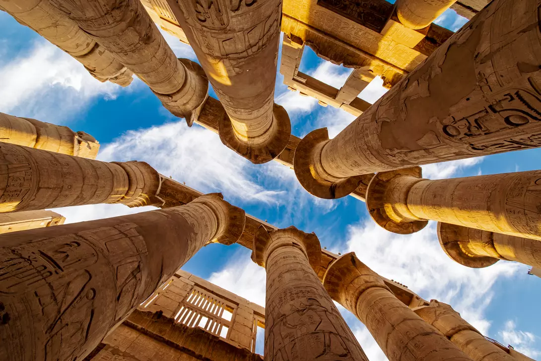 Hypostyle Hall in the Precinct of Amun Re at Temple of Karnak - Luxor