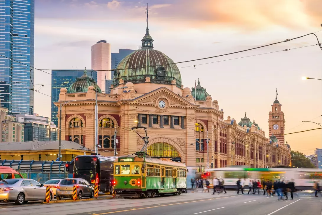 Melbourne, Australia Melbourne Flinders Street Train Station in Australia
