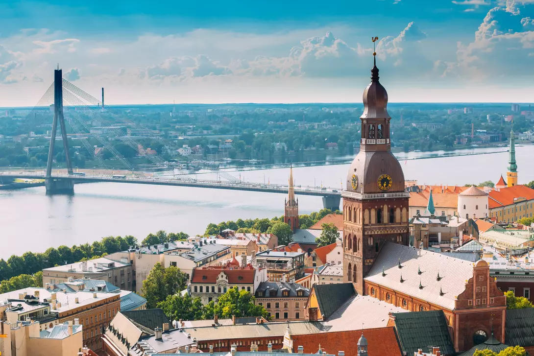 Riga Dome Cathedral on a summmer day.