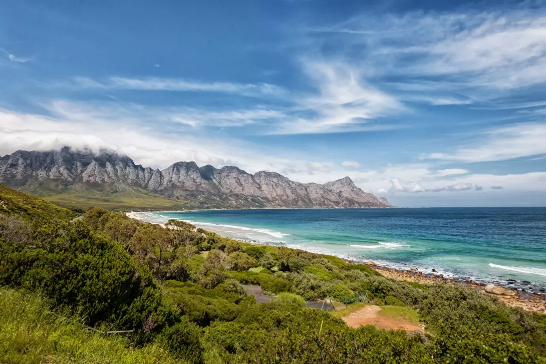 Coastline in South Africa on the Garden Route