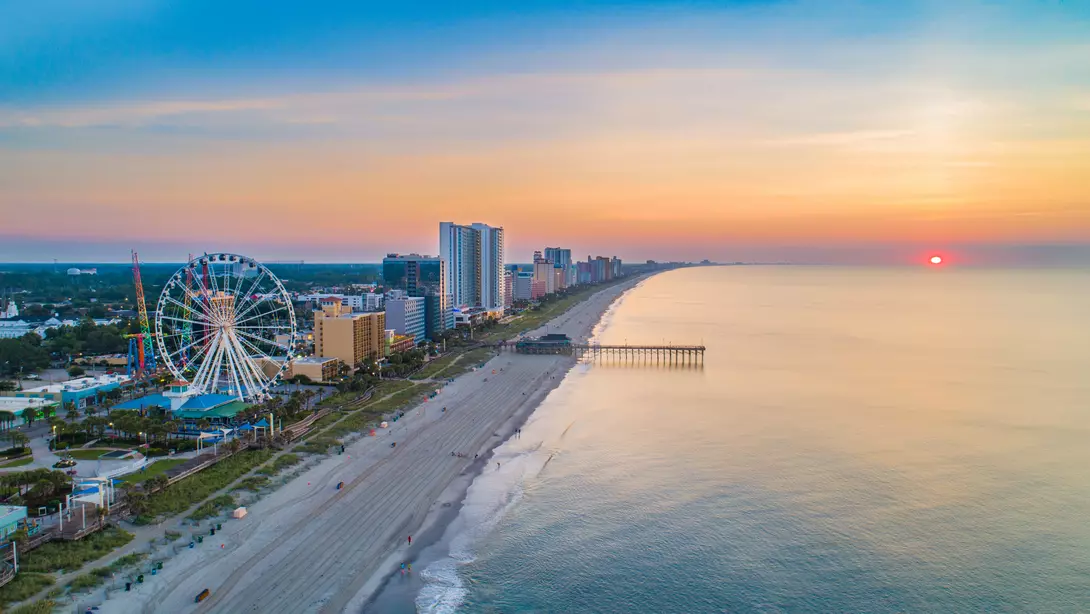 Myrtle Beach, South Carolina - Skyline Aerial View.
