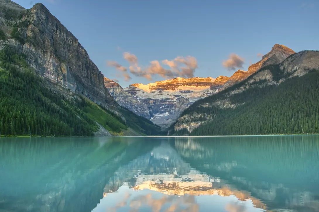 Breathtakingly Beautiful Scenery of Lake Louis in Banff National Park, Alberta, Canada