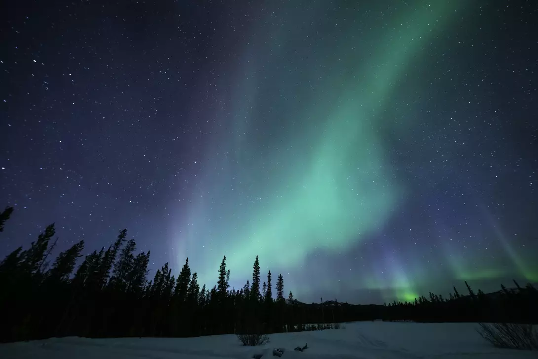 Northern Lights as seen from the Yukon Territory