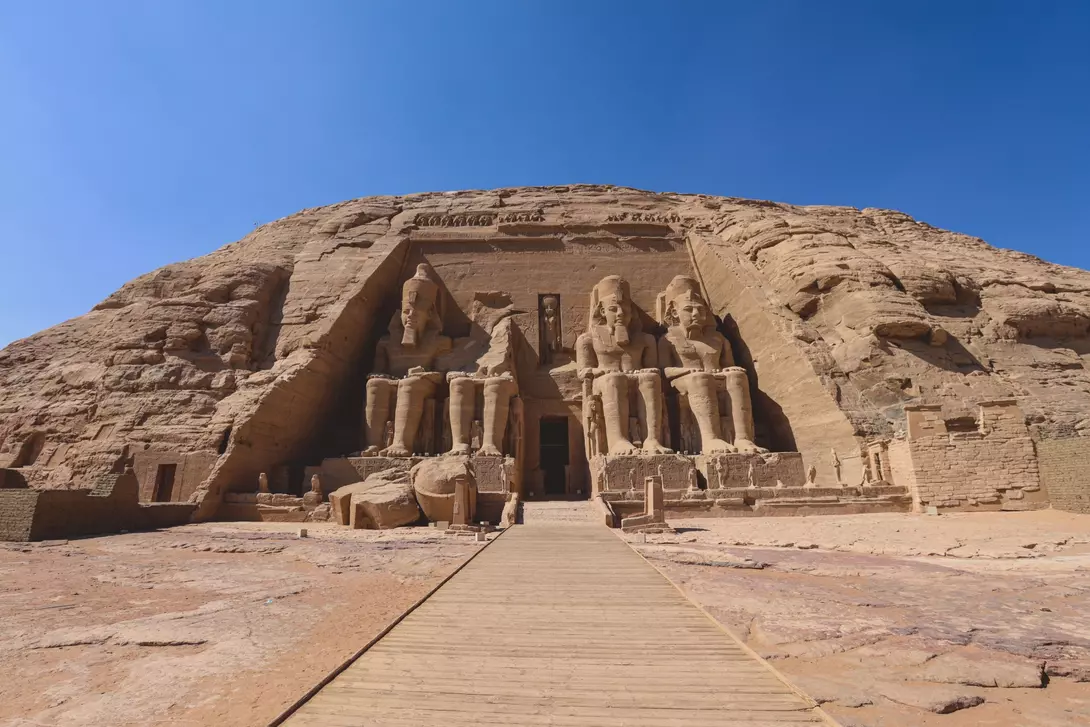 Entrance to the Great Temple at Abu Simbel