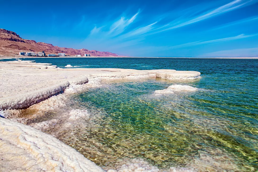 Colourful image of the famously salty waters