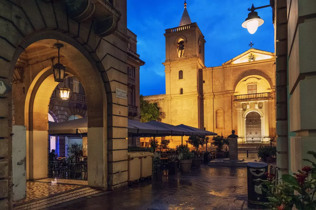Saint John's Co-Cathedral in Old Town of Valletta