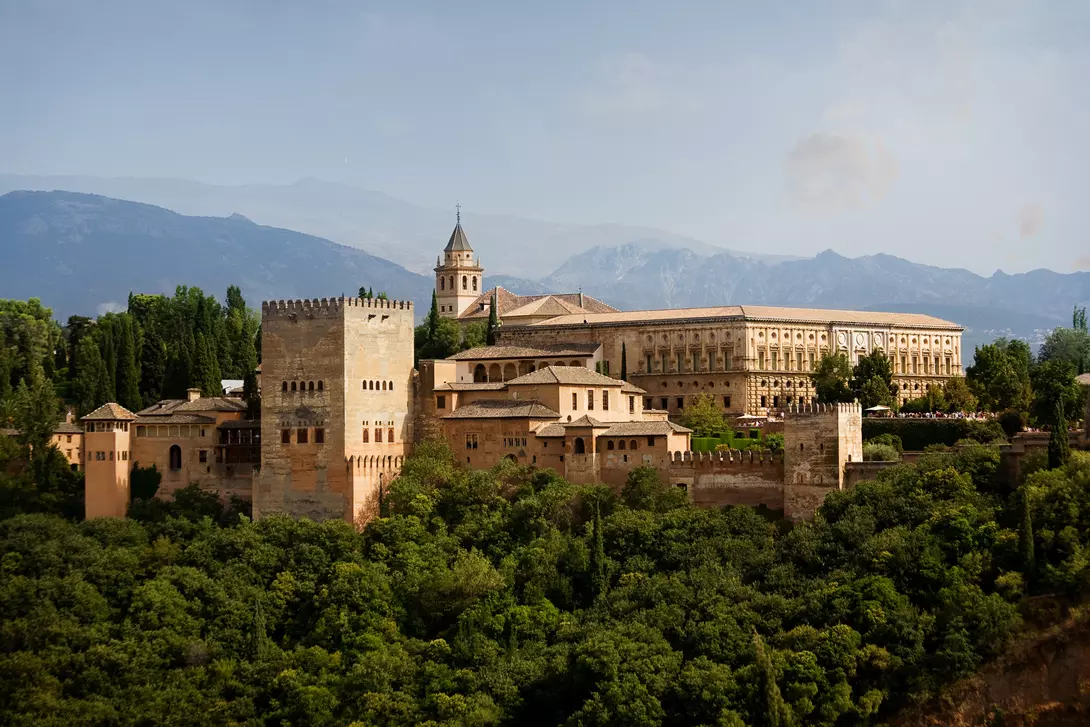 Spain Alhambra Castle view