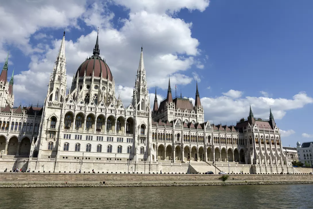 The famous Hungarian Parliament Building in Budapest