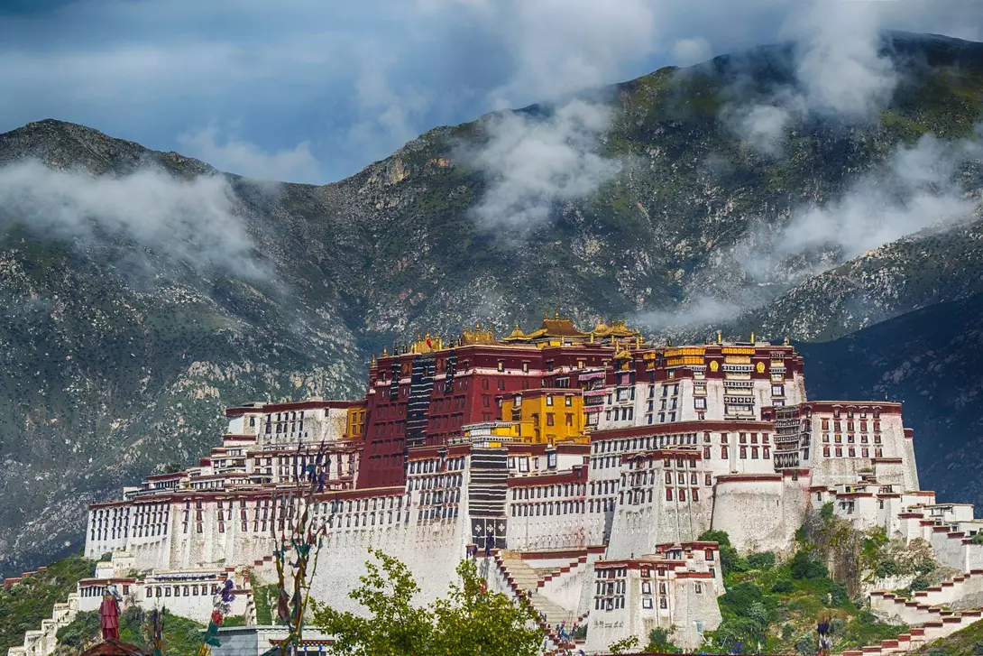 Tibet The Potala Palace in Lhasa, Tibet.