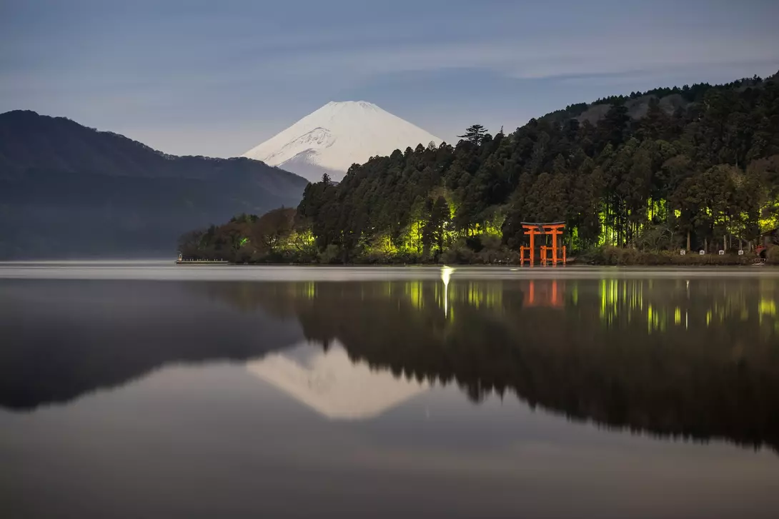 Lake Ashi, also referred to as Hakone Lake or Ashinoko Lake, is a scenic crater lake that lies along the southwest wall of the caldera of Mount Hakone