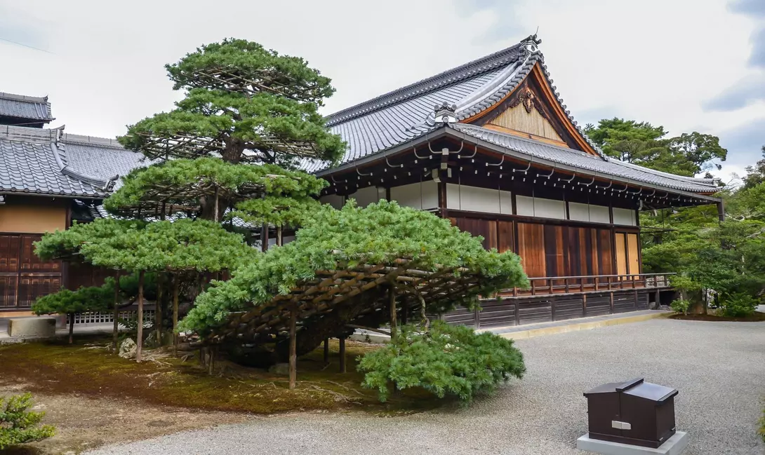 Japan Hojo House is few steps away from the Golden Pavilion of Kyoto, Japan