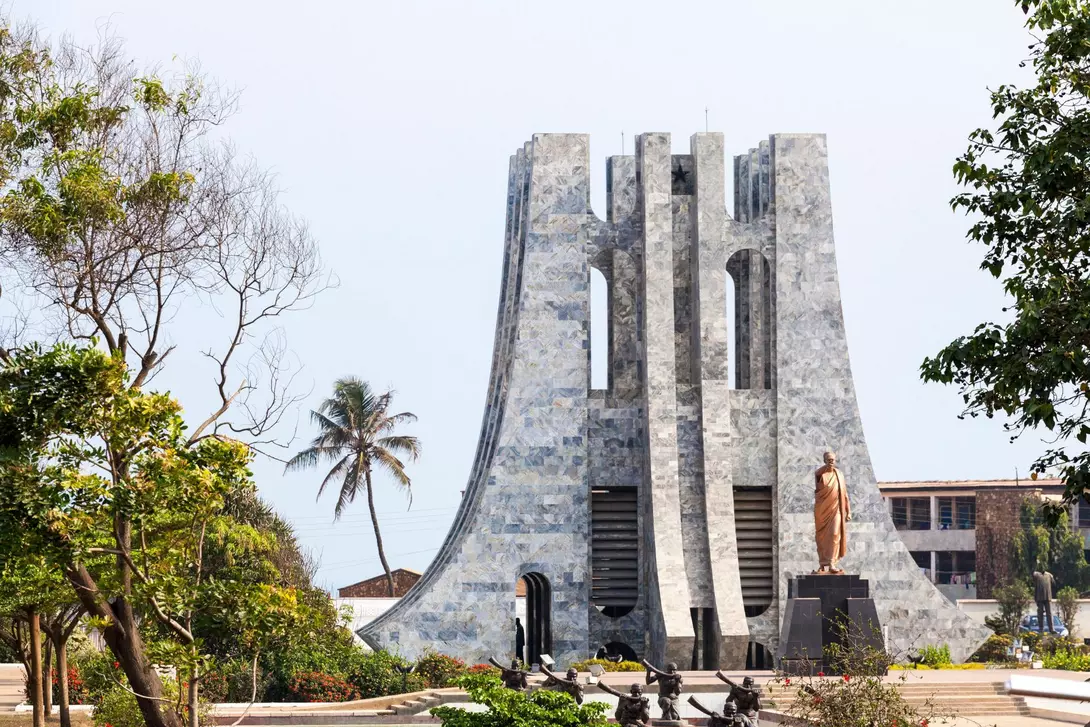 Kwame Nkrumah Memorial Park, honoring Ghana's first President, Dr. Kwame Nkrumah