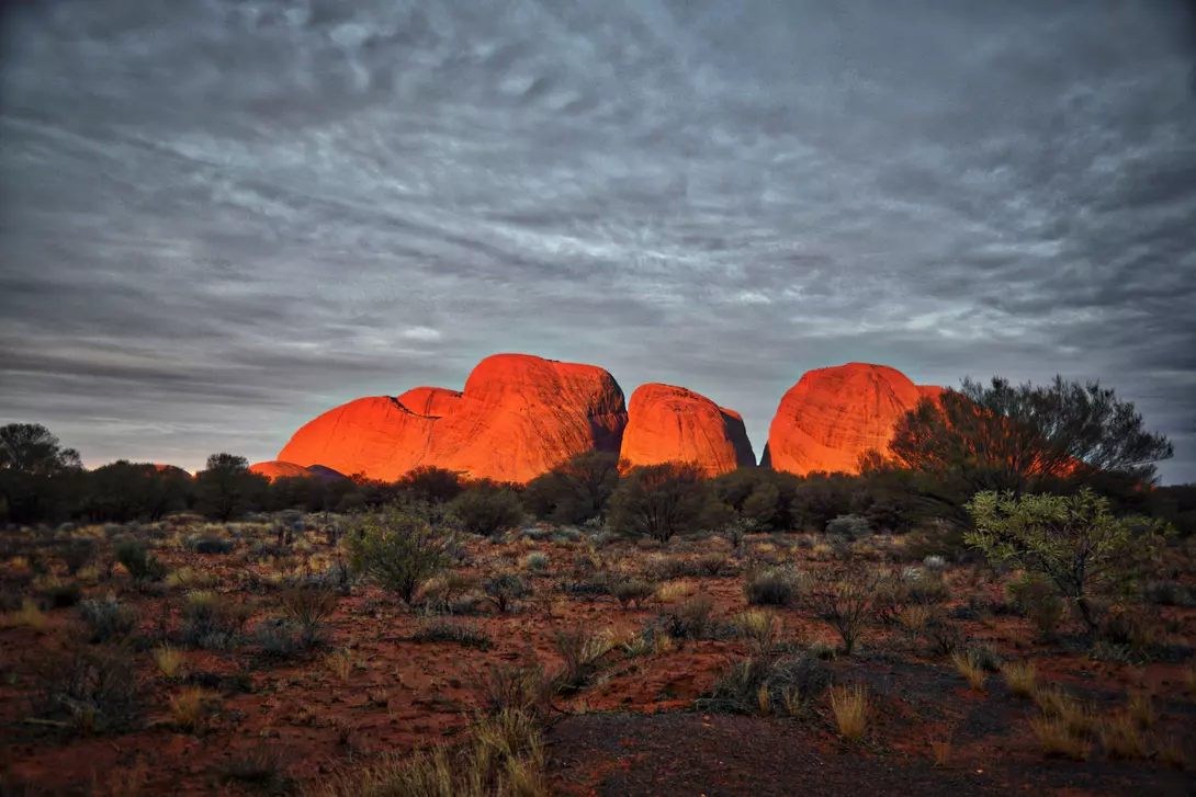 Marvel at the ancient allure of Kata Tjuta's sacred domes