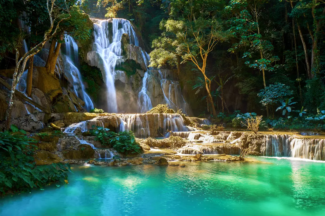 Kuang Si Waterfall in Laos