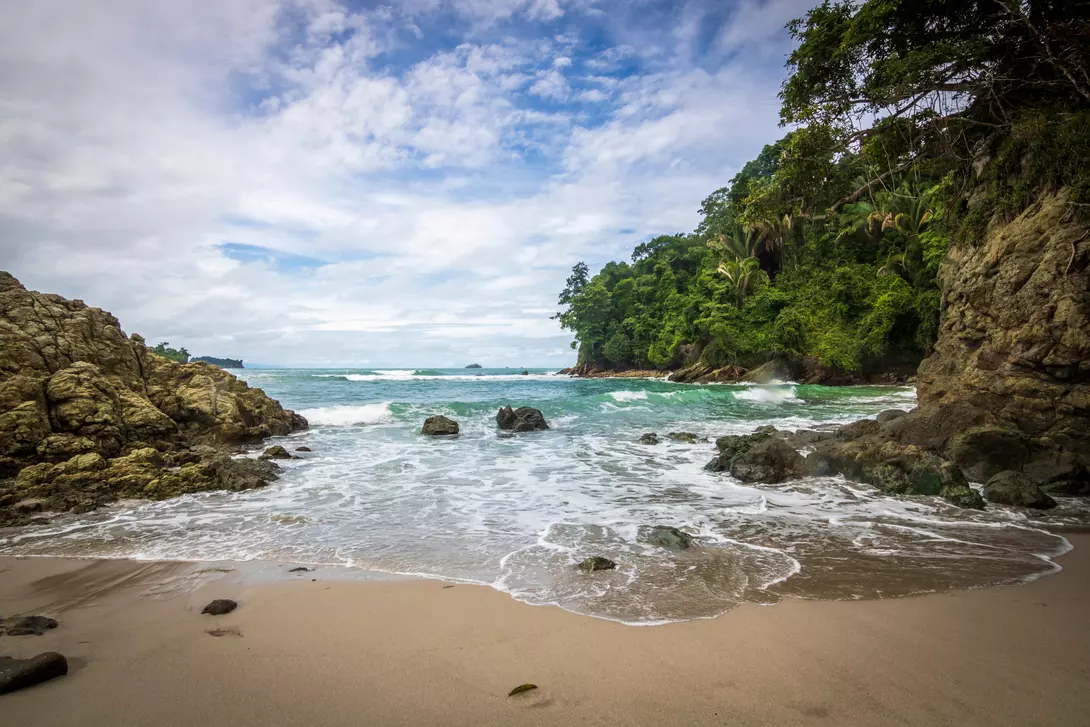 Paradisiacal beach of Escondido, Costa Rica