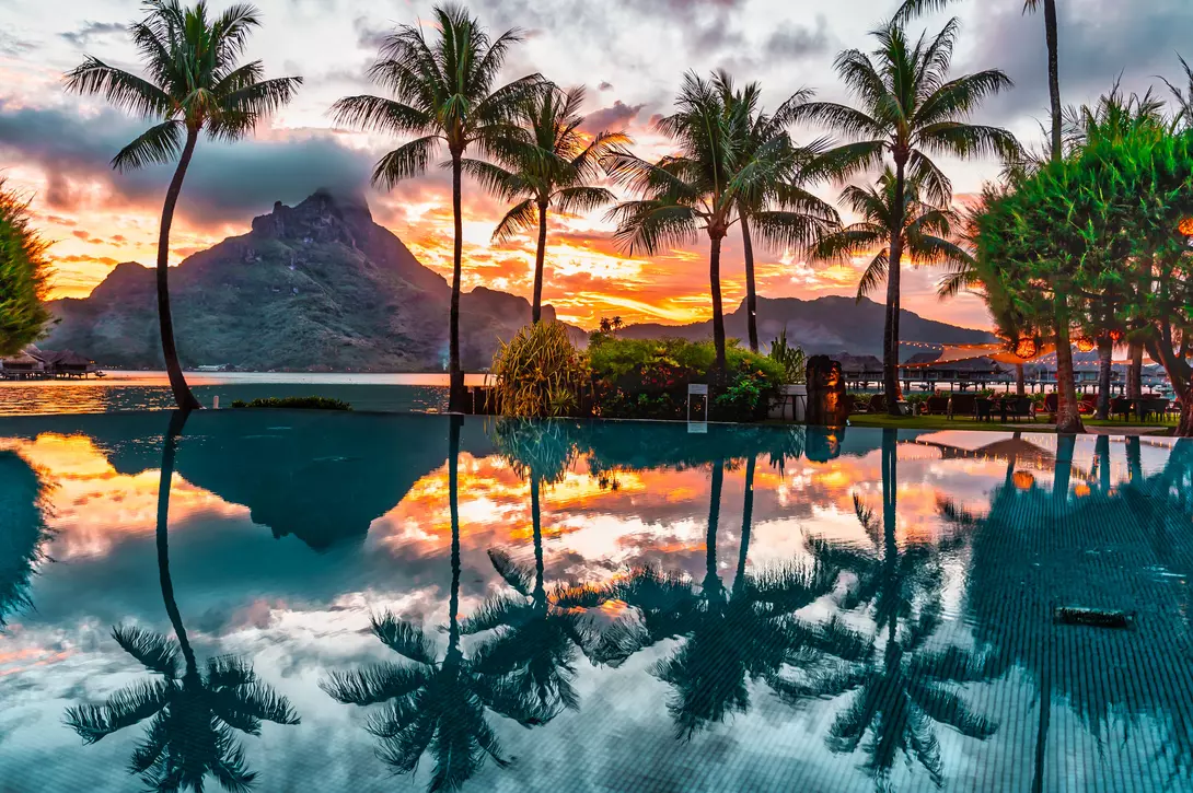 Sunrise Over Bora Bora
