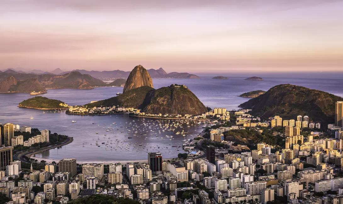 Sunset over Rio de Janeiro