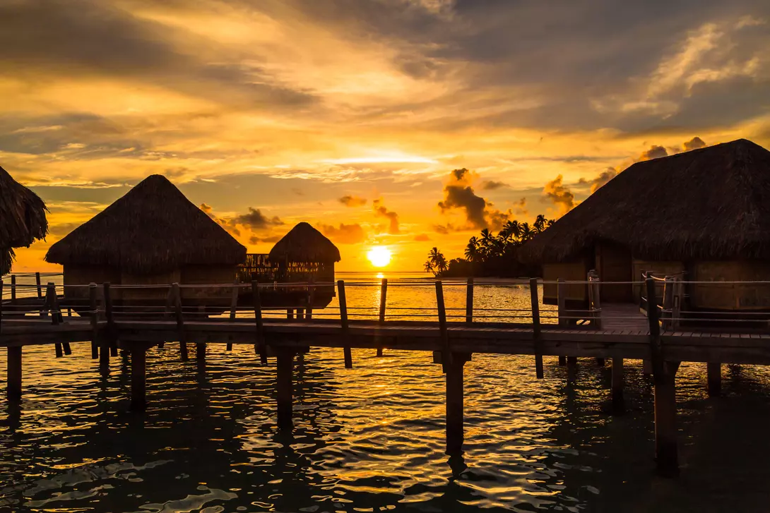 Sunset in Moorea