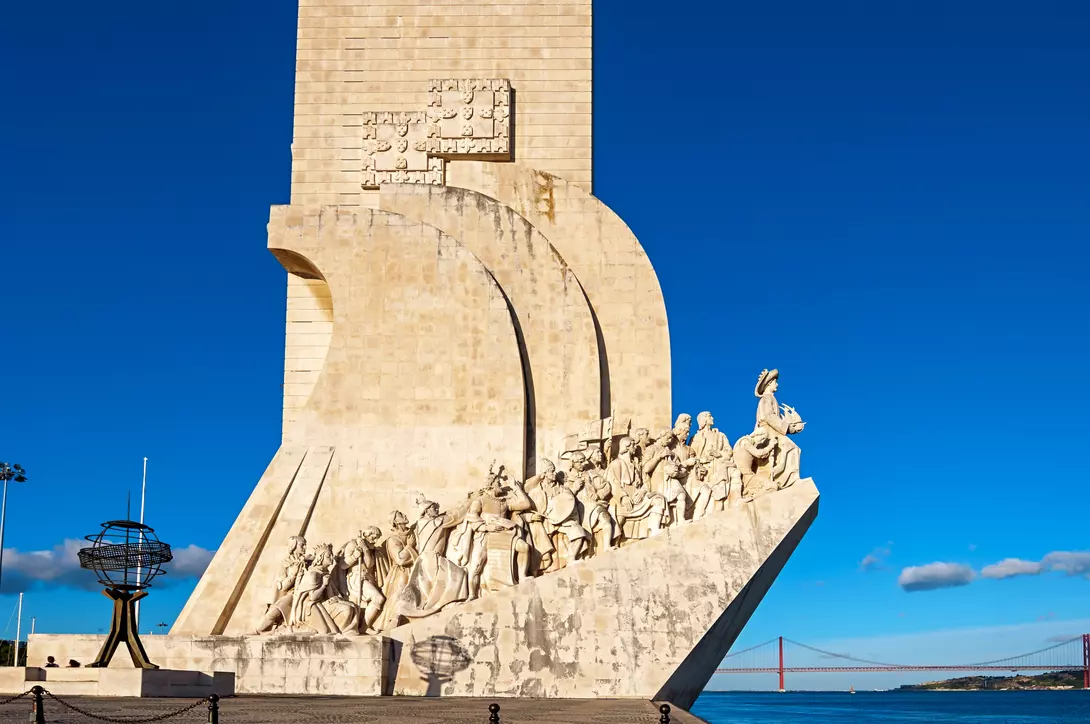 The Discoveries Monument in Lisbon, Portugal.