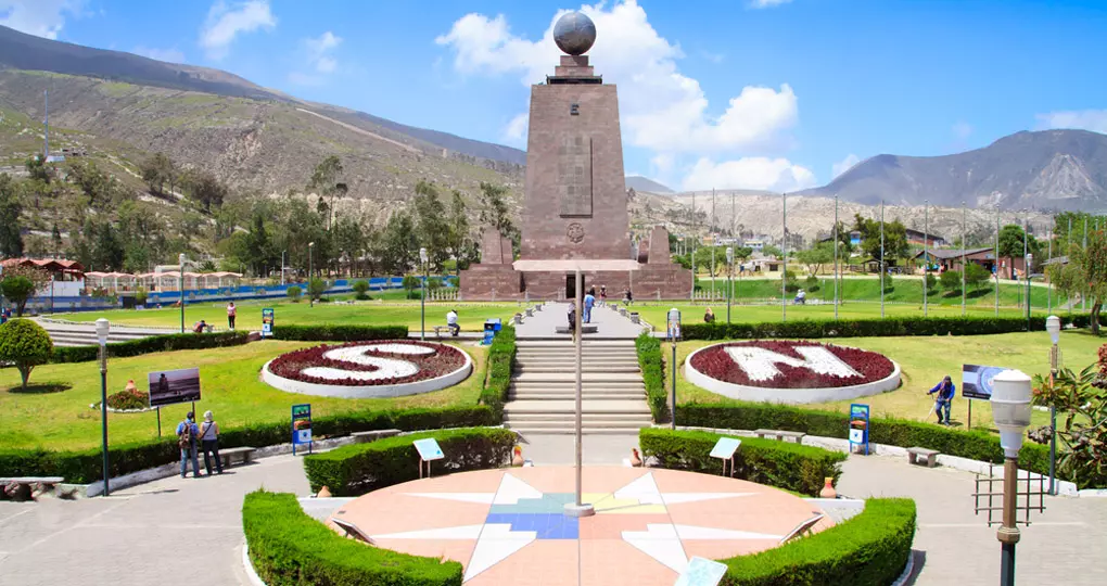 The Mitad del Mundo in Quito provides a great photo opportunity on all Ecuador tours