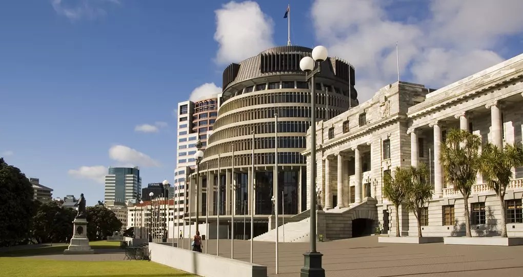 Parliament and Beehive office buildings in central Wellington are great photo opportunities while on New Zealand tours. Parliament and Beehive office buildings in central Wellington are great photo opportunities while on New Zealand tours.
