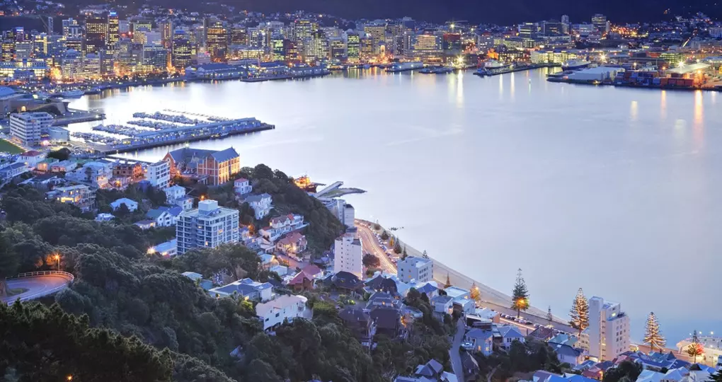Twilight over Wellington harbour and an photo opportunity while on your New Zealand vacation. Twilight over Wellington harbour and an photo opportunity while on your New Zealand vacation.