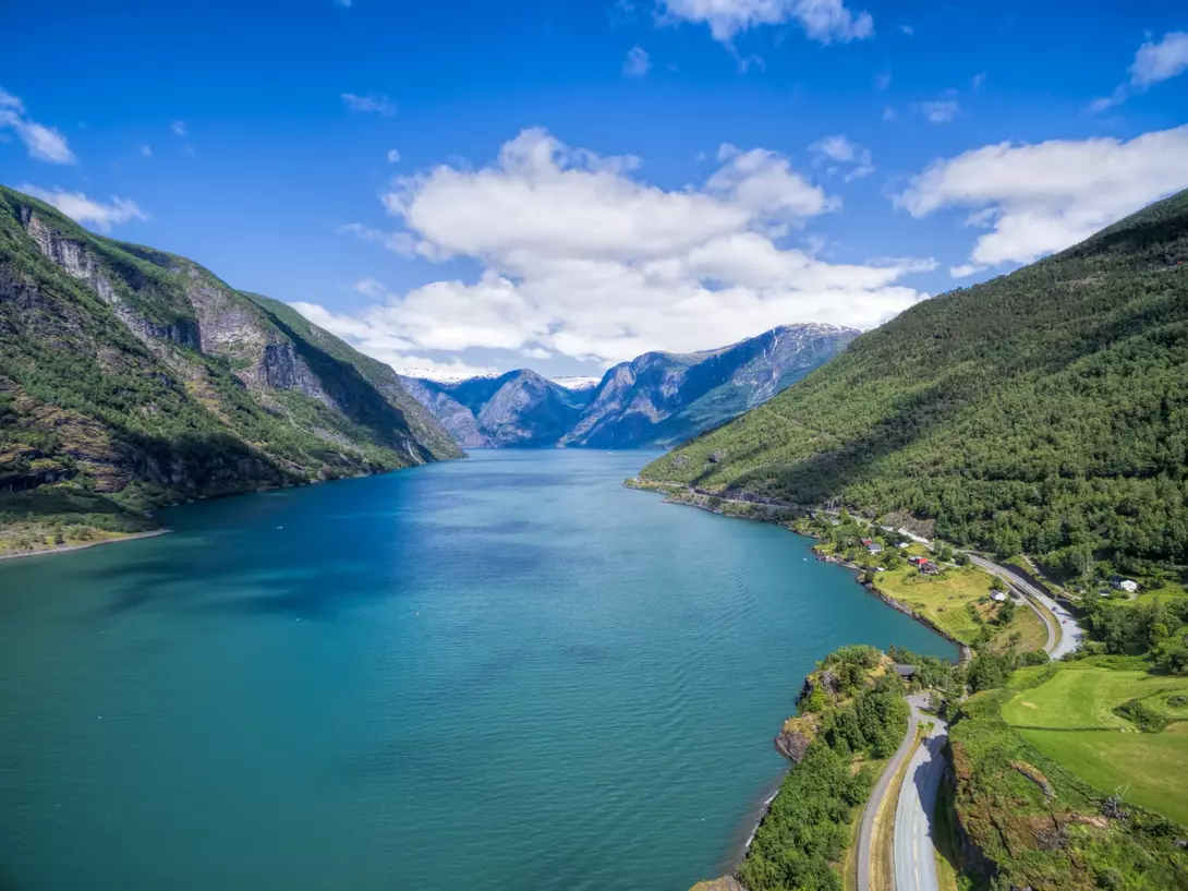 Fjord Sognefjorden, Norway