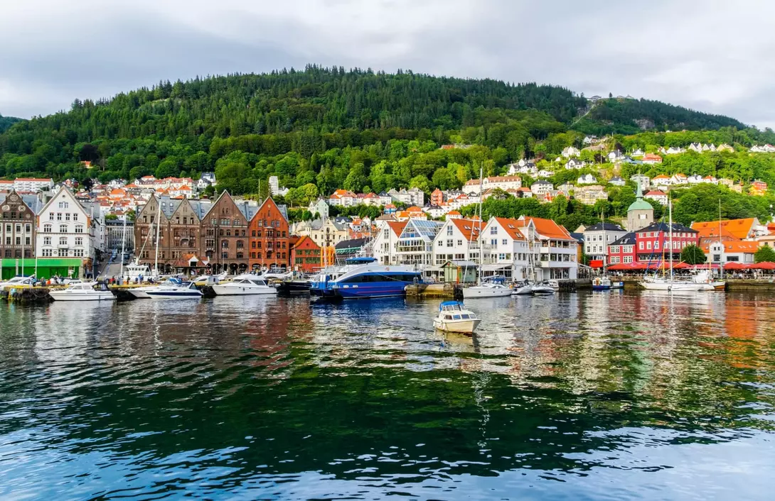 Hanseatic wharf in Bergen, Norway. UNESCO World Heritage Site