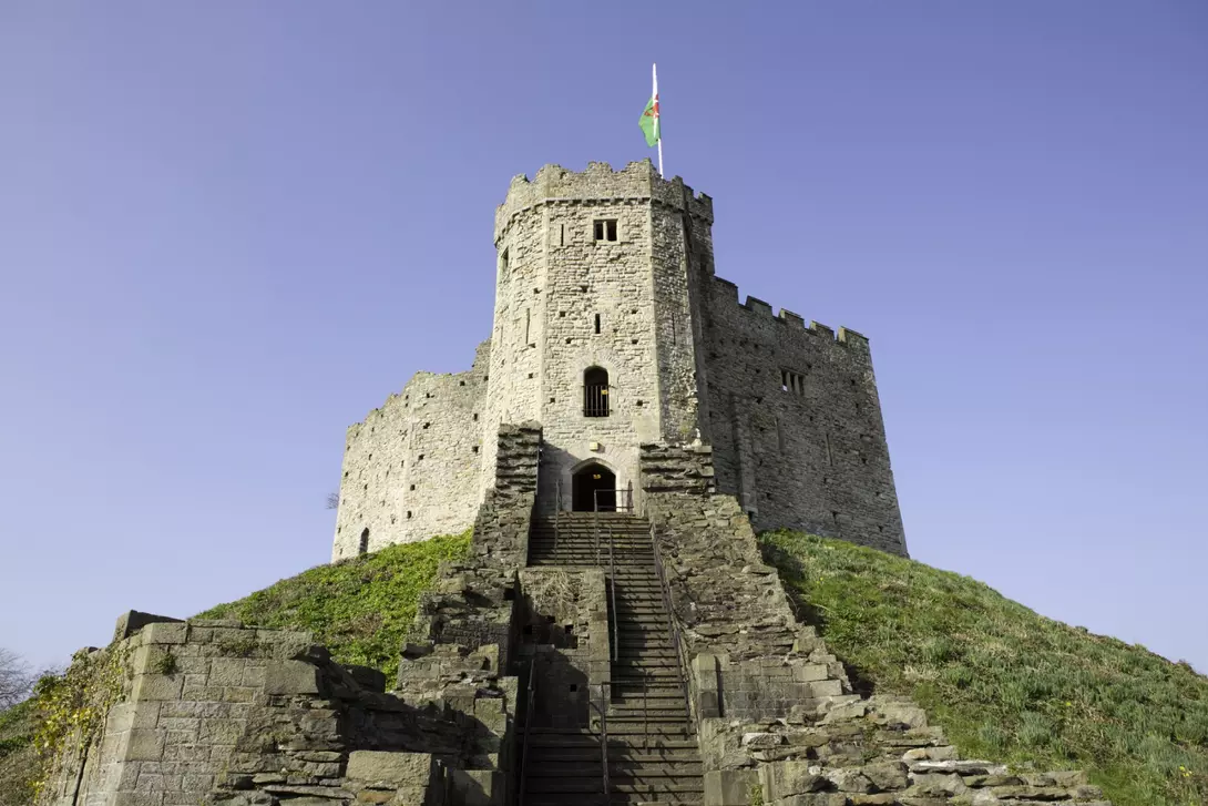 Norman Keep Castle, Cardiff Castle, Wales, UK