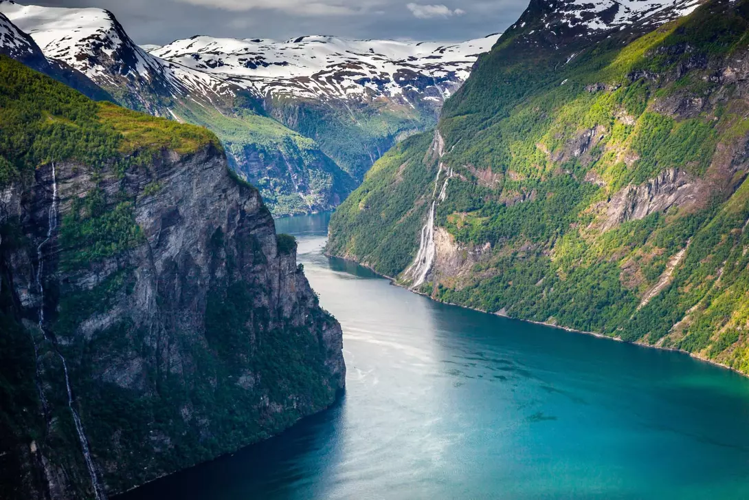 Seven Sisters waterfall, Geiranger fjord, Norway