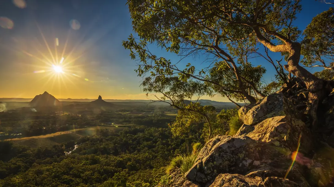 The Glasshouse Mountains