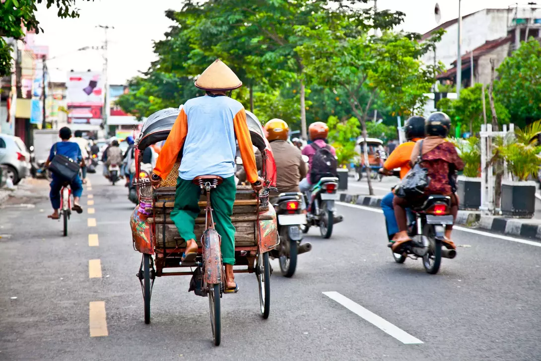 The preferred mode of transportation in Yogyakarta The preferred mode of transportation in Yogyakarta