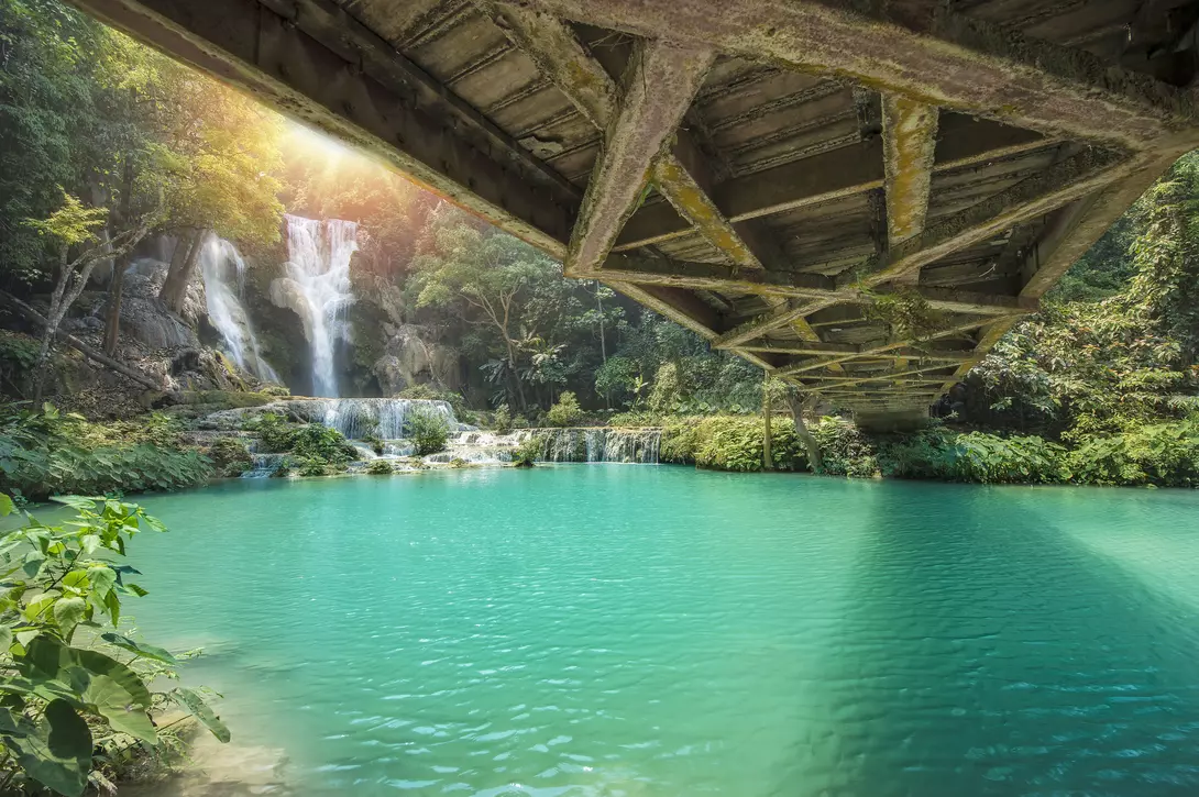 Breathtaking Kuang Si Waterfall Cascades