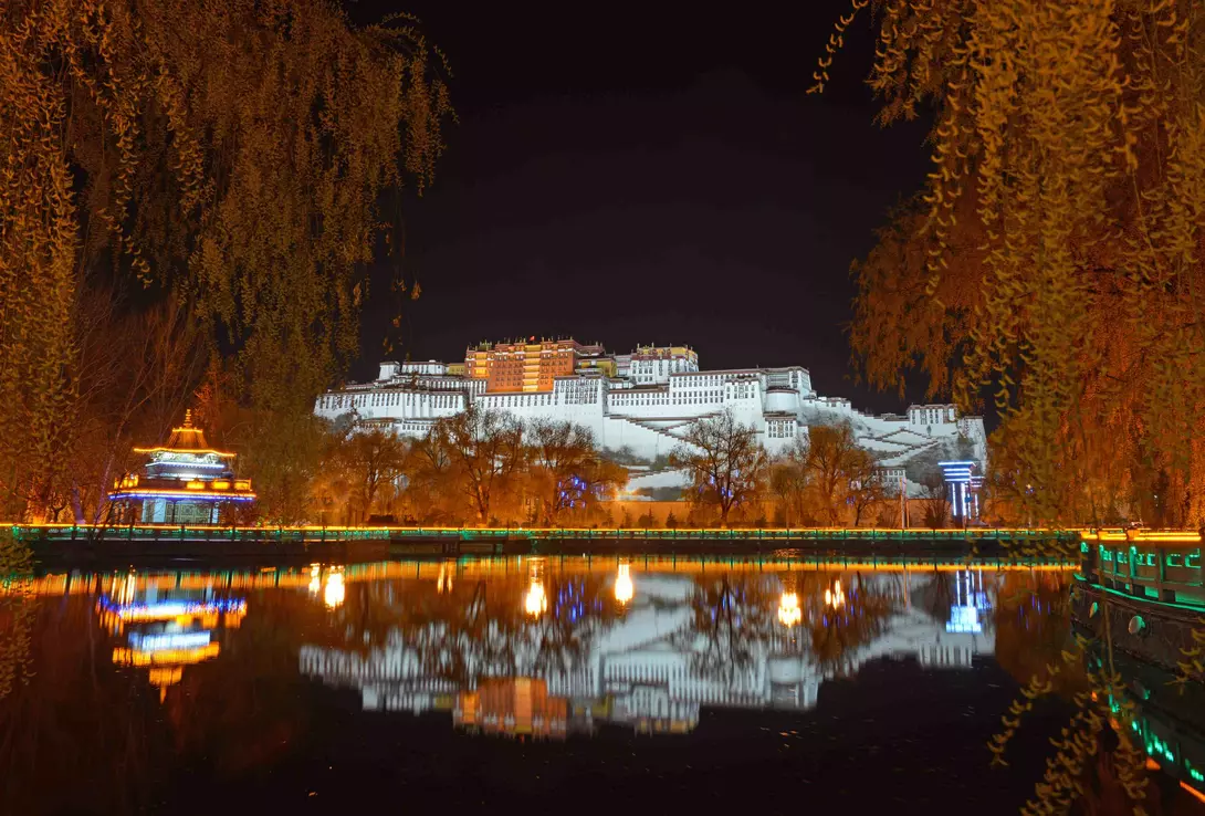 Long exposure picture of the Potala Palace