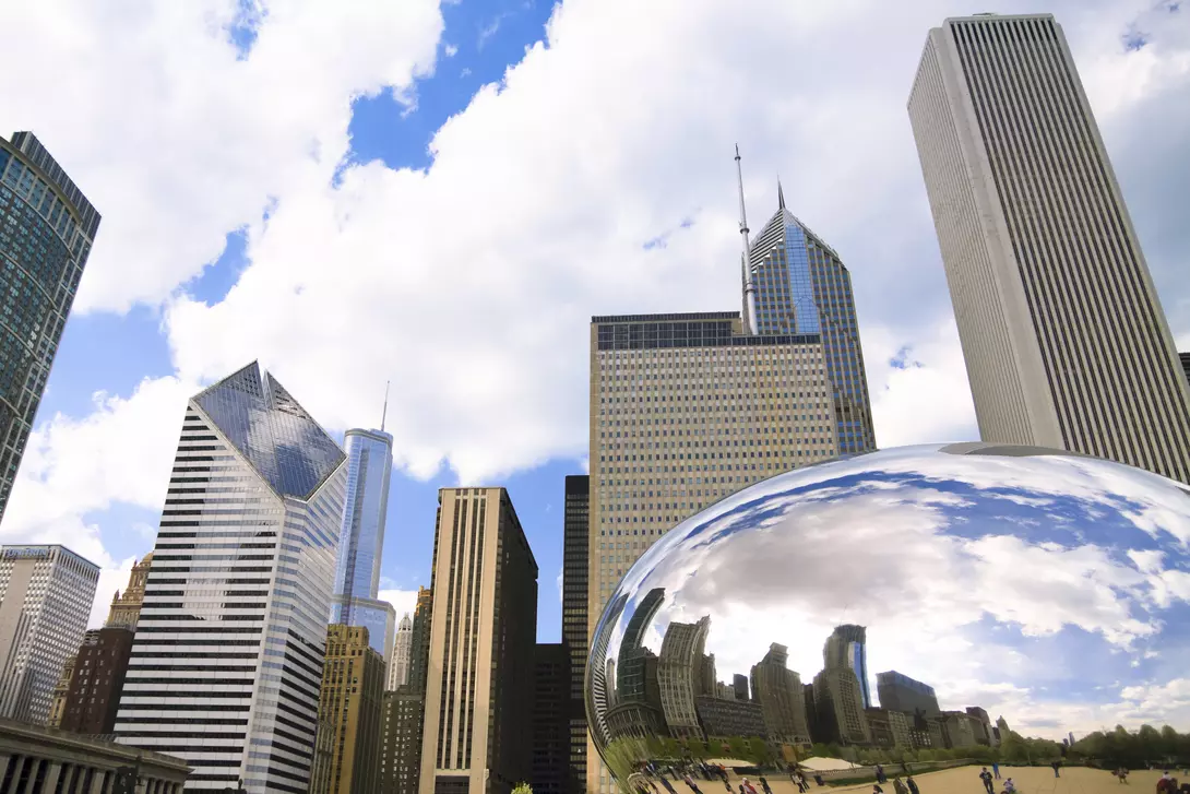 The sculpture is the first public artwork in the United States by world-renowned artist Anish Kapoor. It is located at Millennium Park, a part of Grant Park, known as the ""front lawn"" of downtown Chicago