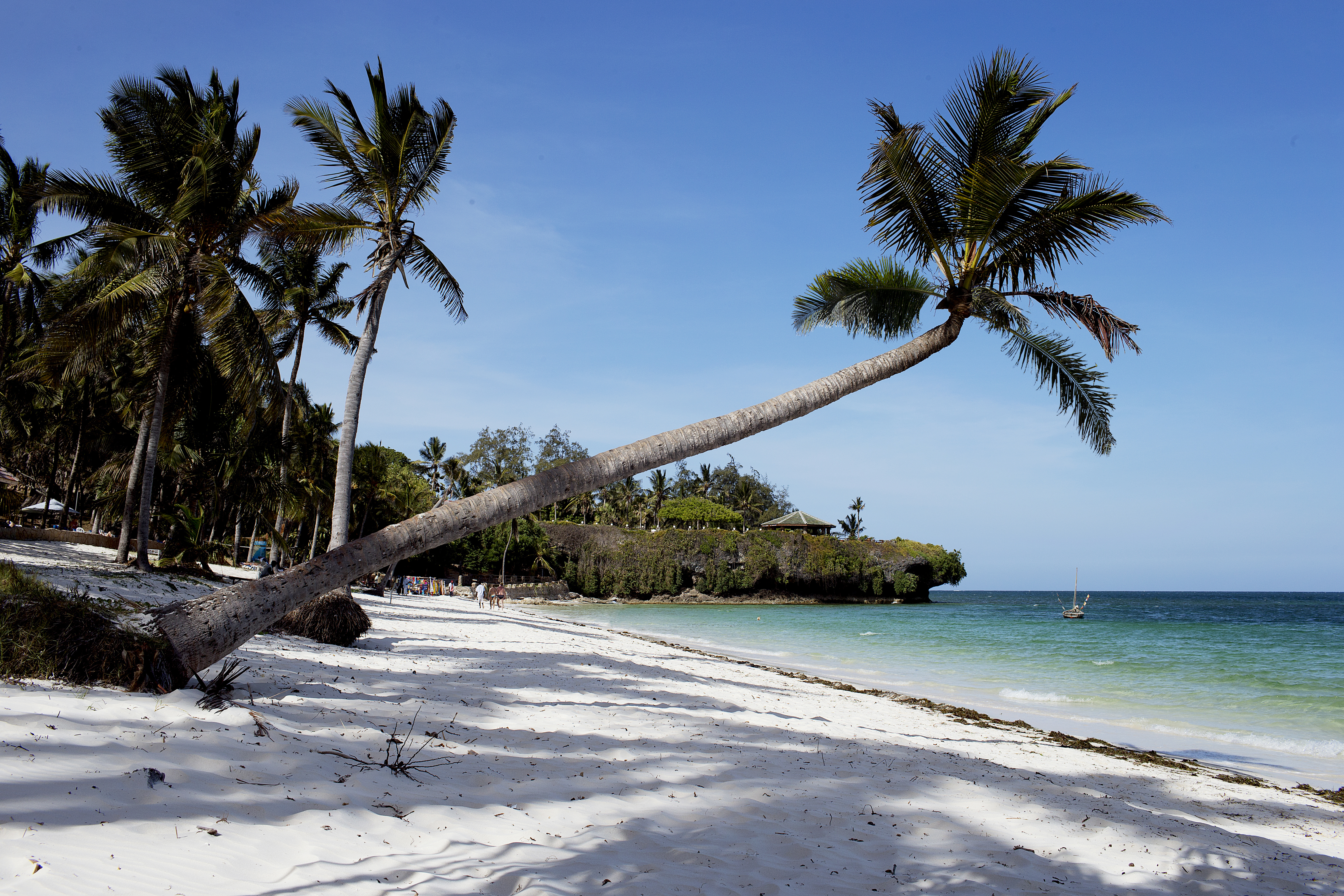Diani Beach in Mombasa, Kenya