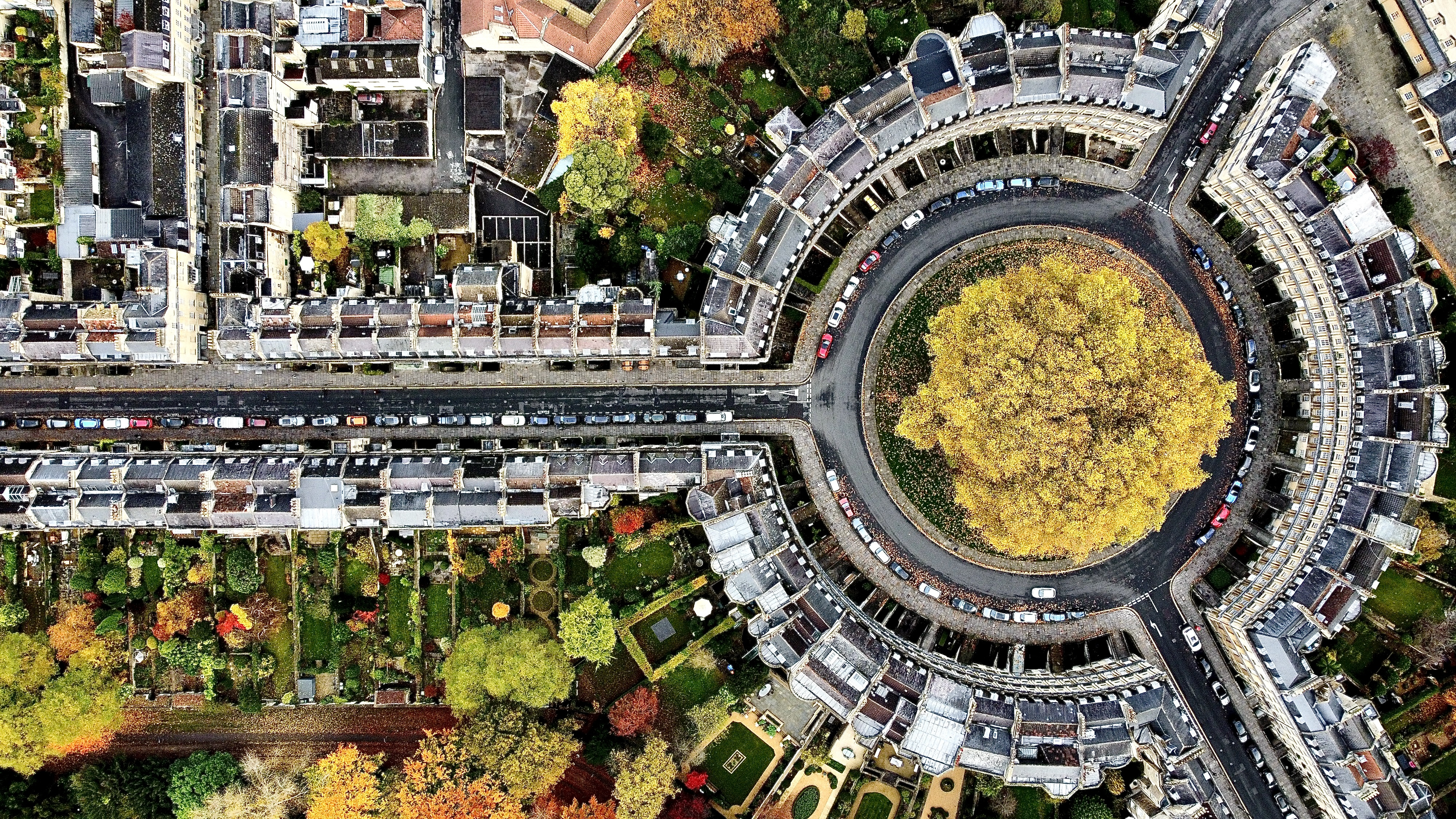 Aerial View Of The Circus Bath