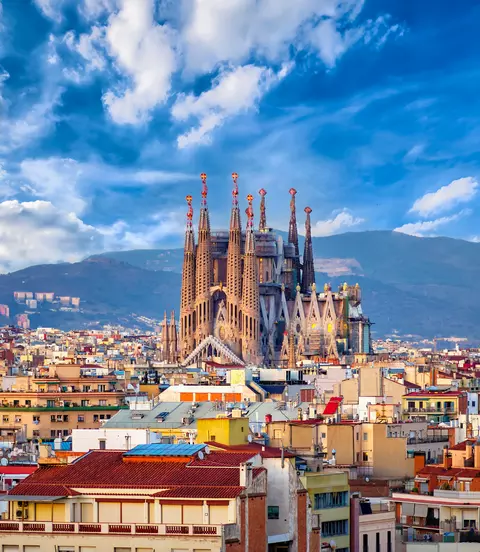 Church of La Sagrada Familia from Antoni Gaudi