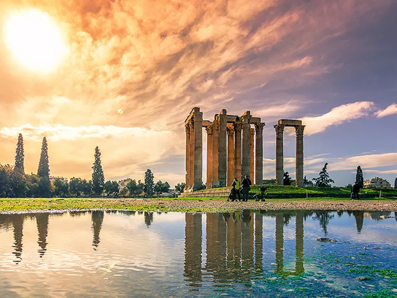 Say a prayer at the Temple of Olympian Zeus, one of the tallest sites of worship in the ancient world