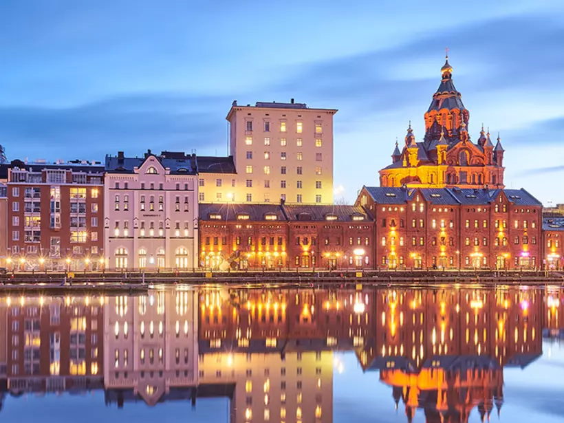 Completed in 1868, Uspenski Cathedral is the largest orthodox church in Western Europe